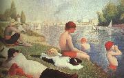 Bathing at Asniers Georges Seurat